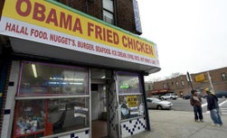Obama Fried Chicken in Brooklyn, N.Y.